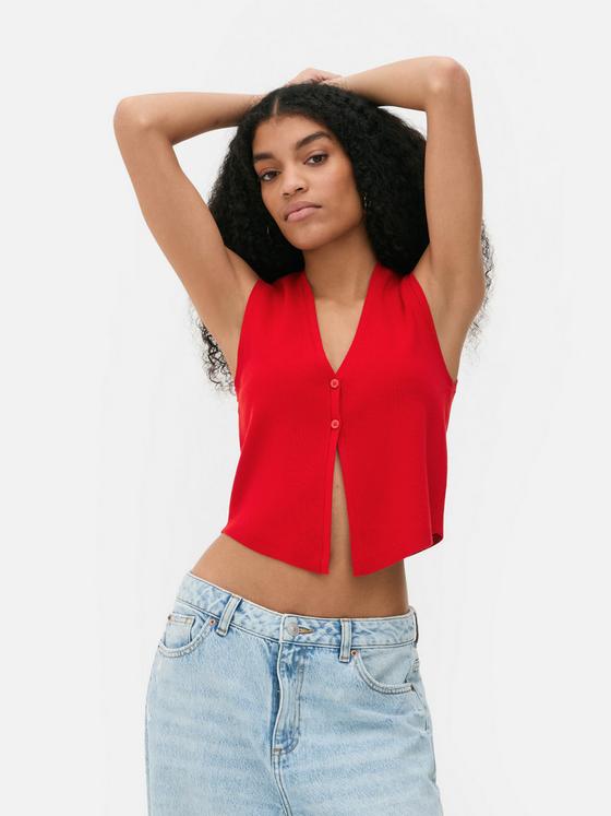 Paula Echevarría Knitted Waistcoat