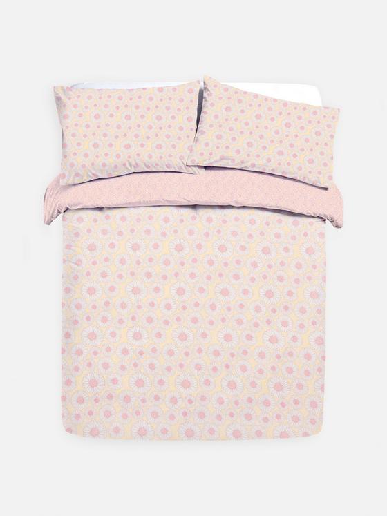 Reversible Daisy Double Duvet Cover Set