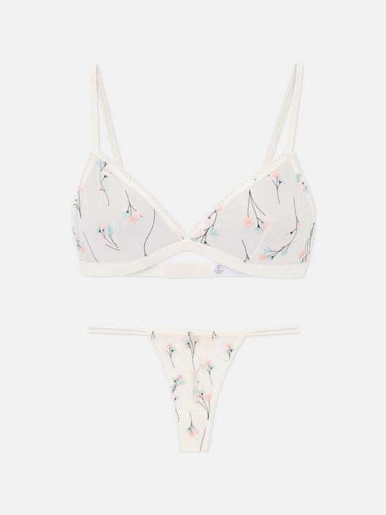 Mesh Triangle Underwear Set