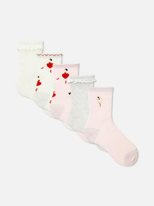 5pk Ballerina Ankle Socks