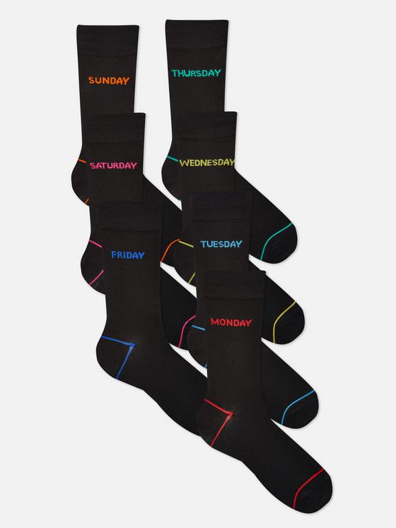 7pk Days of Week Socks