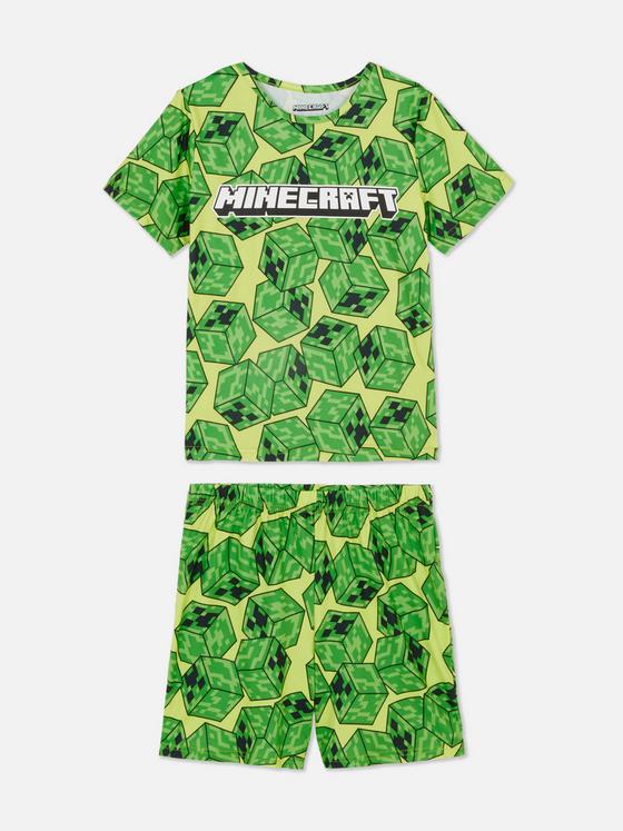 Minecraft Creeper Graphic Short Pyjamas