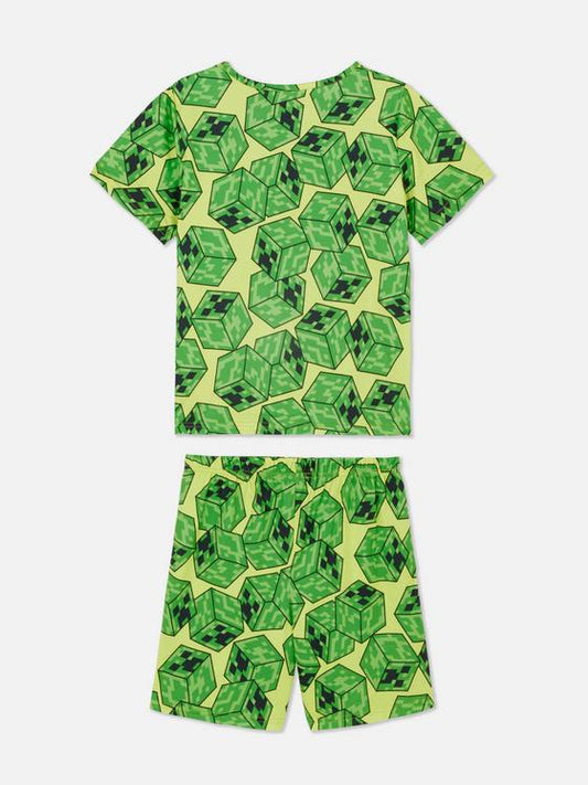 Minecraft Creeper Graphic Short Pyjamas
