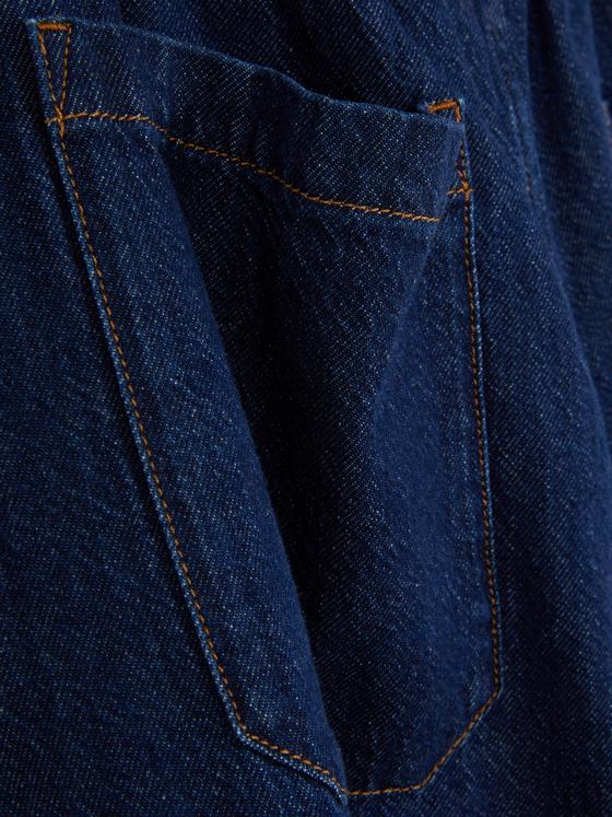 The Edit Drawstring Wide Leg Jeans