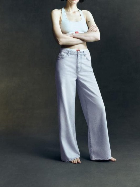 Wide Leg Denim Jeans
