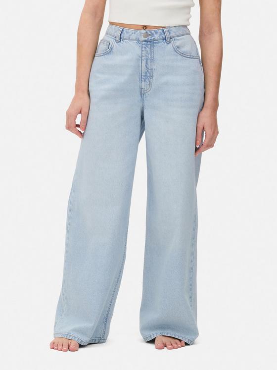 Wide Leg Denim Jeans