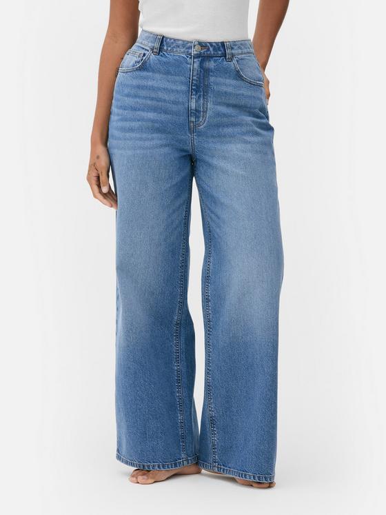 Wide Leg Denim Jeans