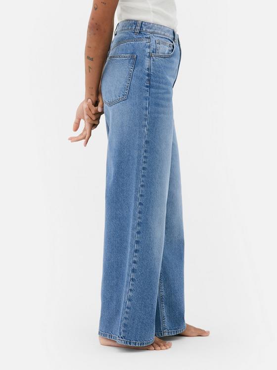 Wide Leg Denim Jeans