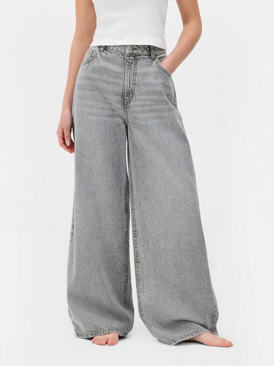 Wide Leg Denim Jeans