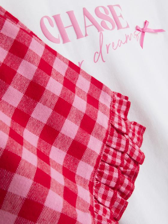 Bow short sleeved top and shorts set