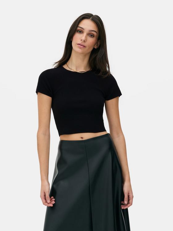 Striped Cropped T-Shirt