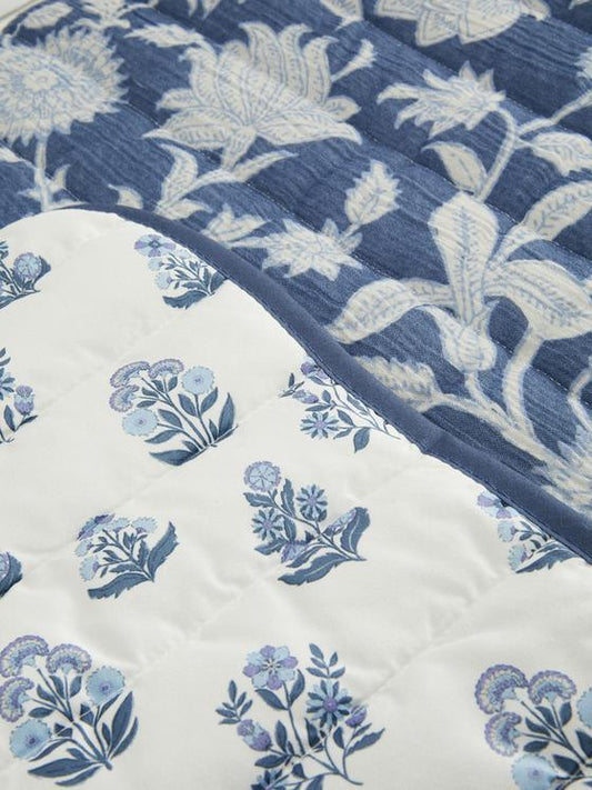 Floral Quilted Throw