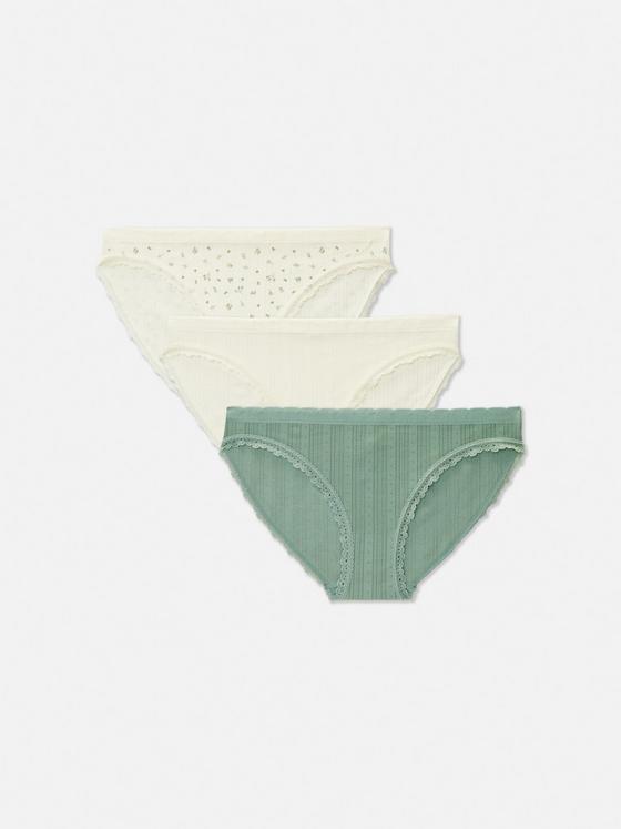 3pk Seamless Pointelle Mini Briefs