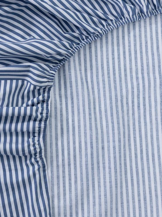 King Striped Fitted Sheet