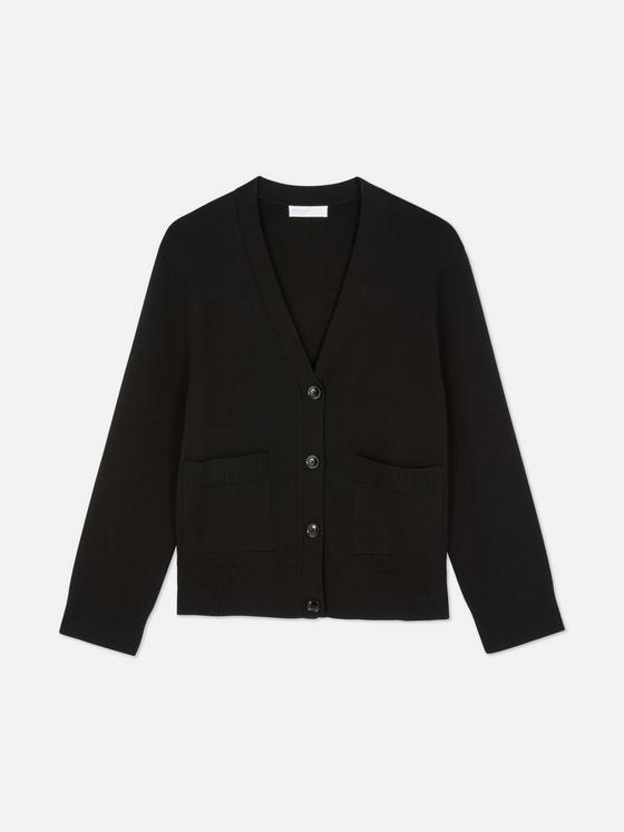 V-Neck Button-Up Cardigan