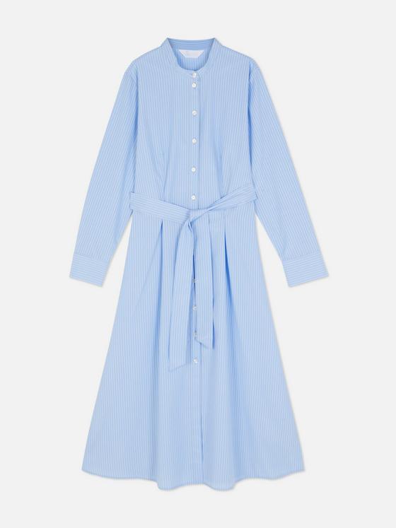 Stripe Belted Shirt Dress