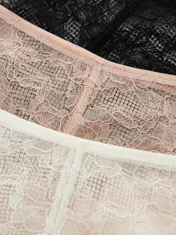 3pk Lace Brazilian Briefs