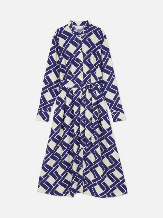Geometric Shirt Dress