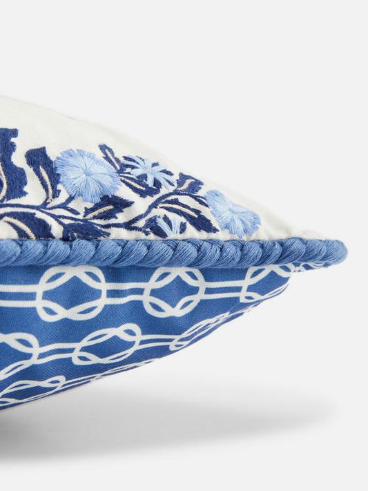 Floral Block Pattern Cushion