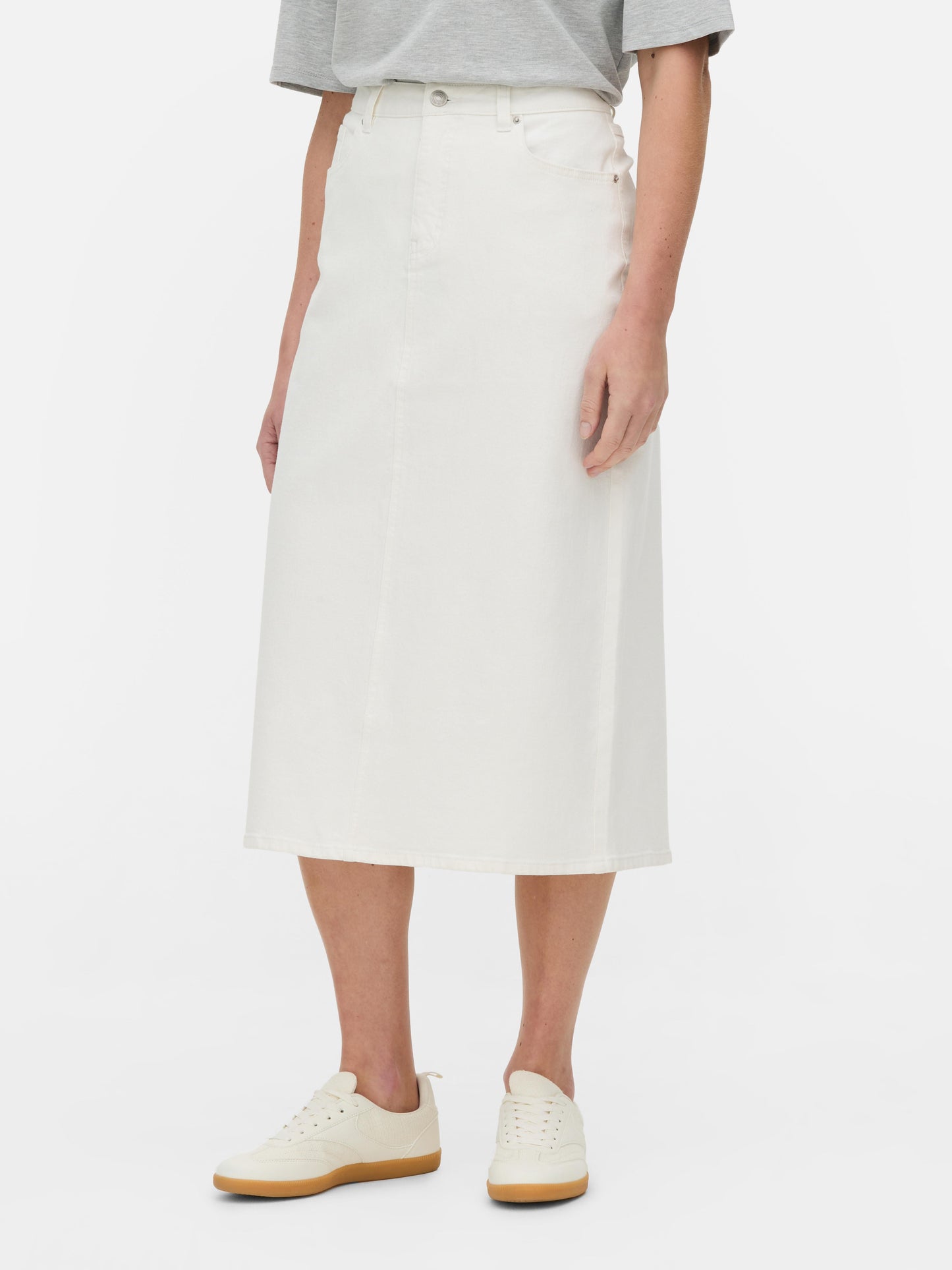 Denim Midi Skirt