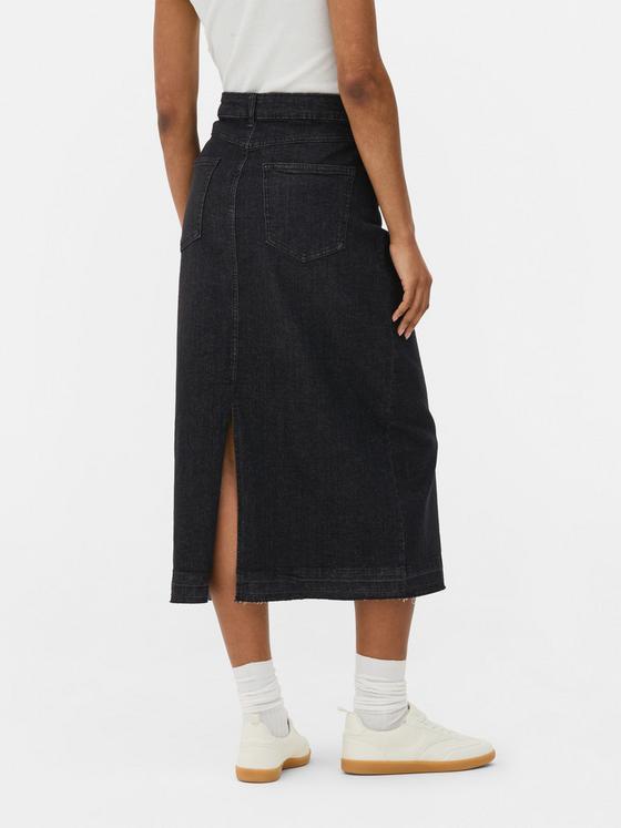 Denim Midi Skirt