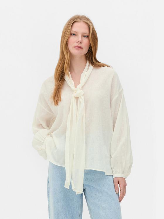 The Edit Pussybow Blouse