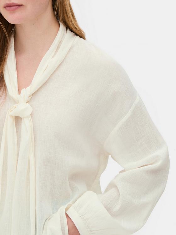 The Edit Pussybow Blouse