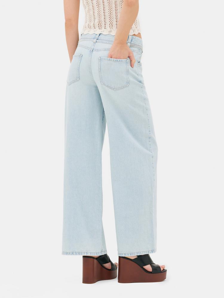 Rita Ora Belted Wide Leg Jeans