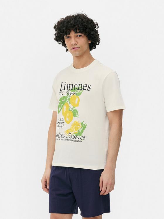 Lemon Graphic Short Pyjamas