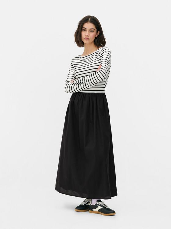 2-in-1 T-Shirt Midi Dress
