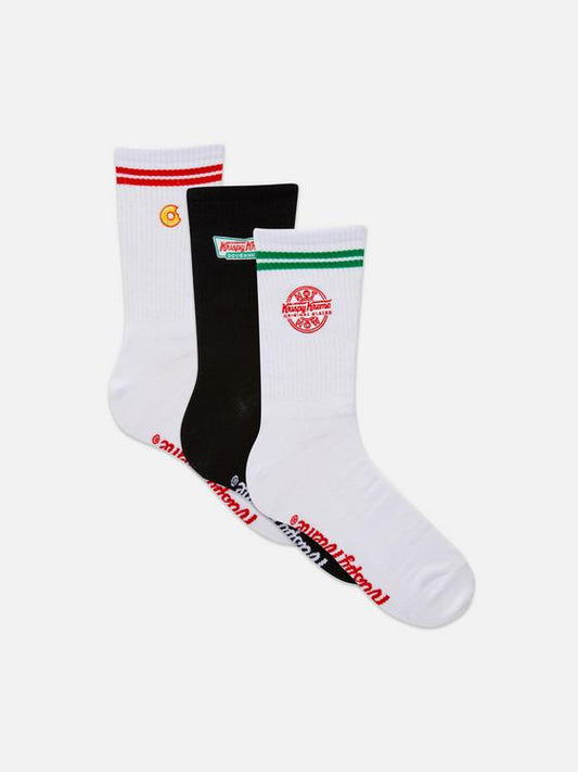 3pk Krispy Kreme Crew Socks