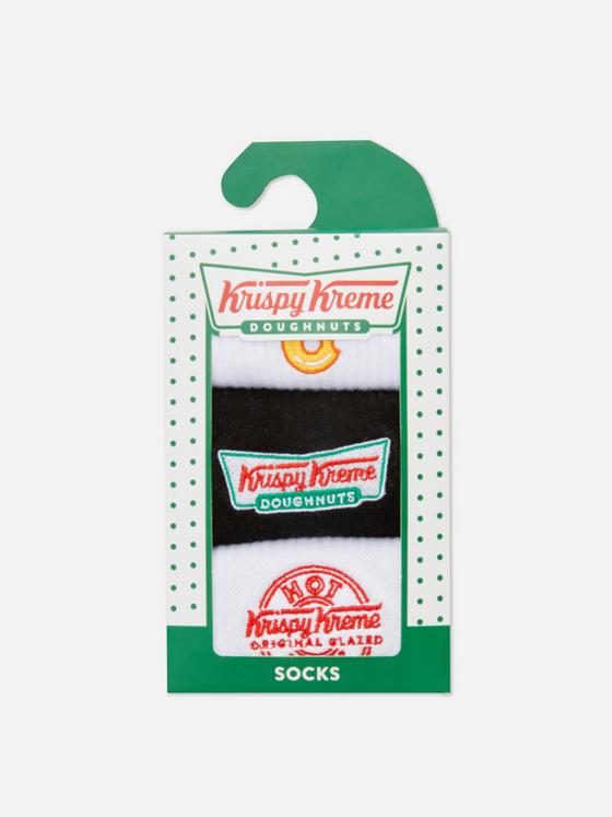 3pk Krispy Kreme Crew Socks