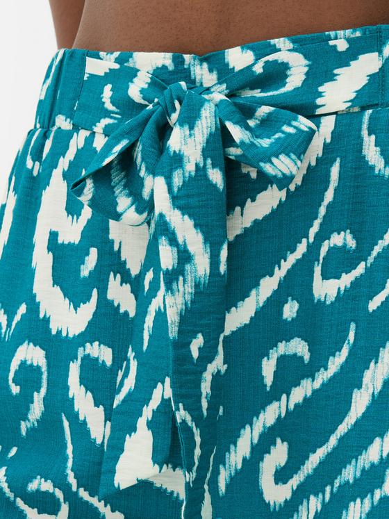 Printed Wide Leg Palazzo Trousers