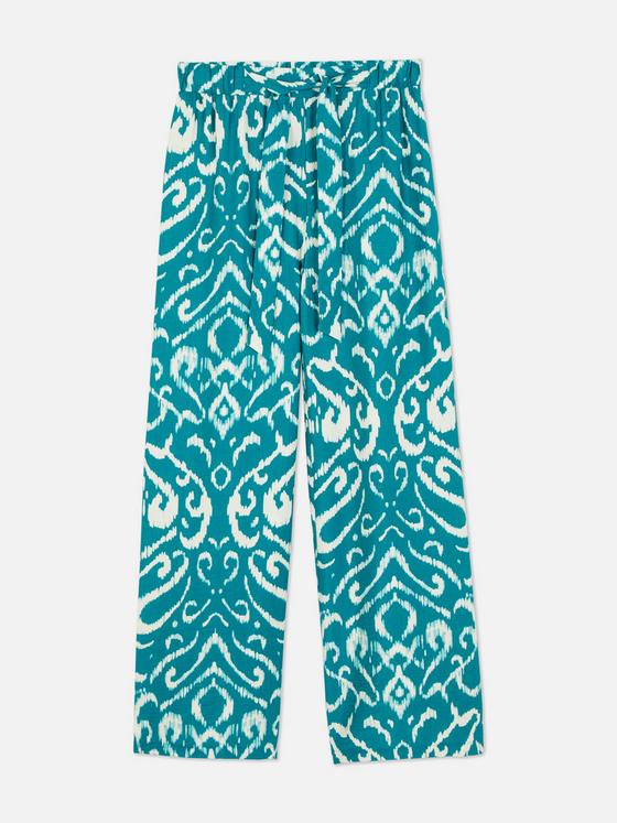 Printed Wide Leg Palazzo Trousers