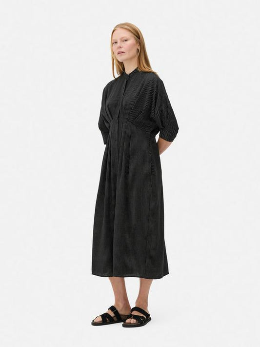 The Edit Cropped Sleeve Shirt Dress
