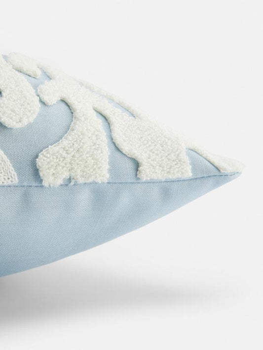 Coral Embroidered Cushion Cover