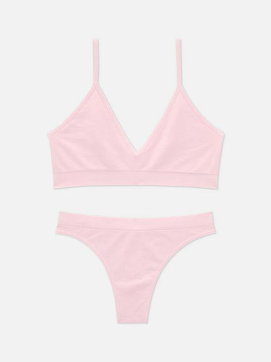 Essential Triangle Bra Underwear Set