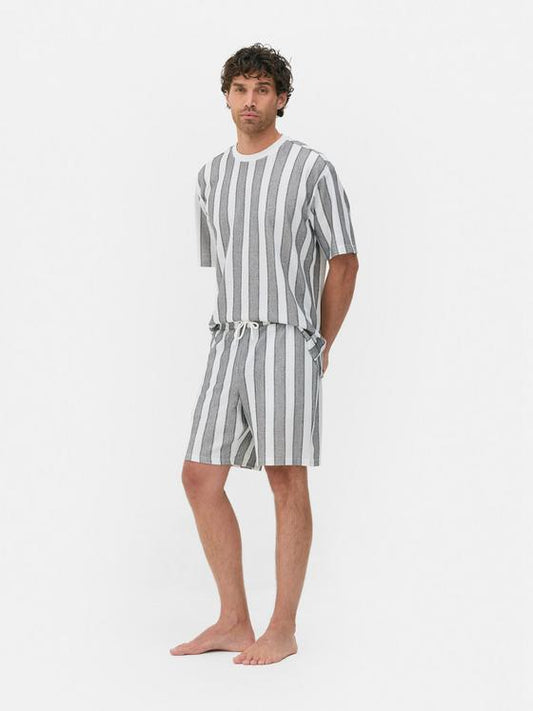 Striped Drawstring Shorts