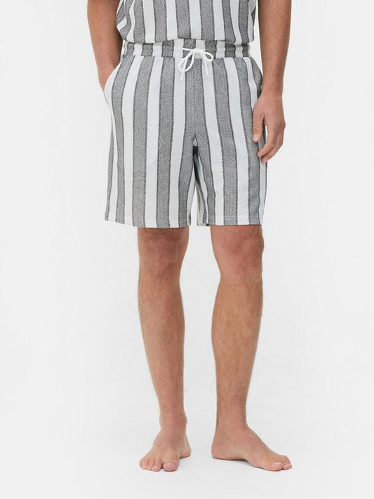 Striped Drawstring Shorts