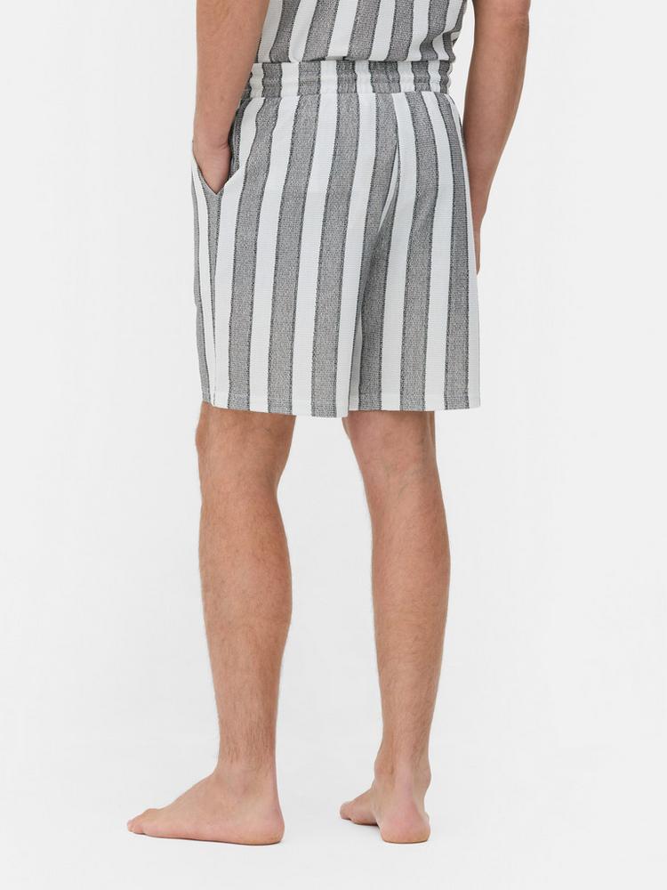 Striped Drawstring Shorts
