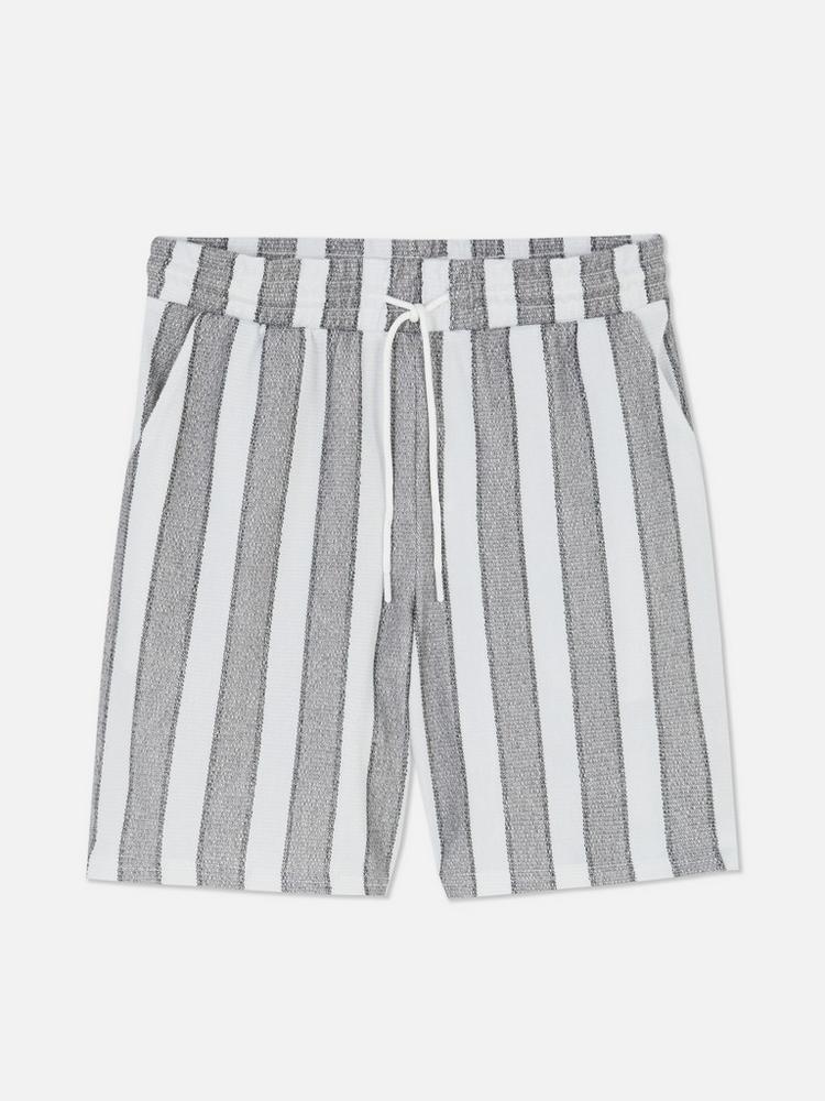 Striped Drawstring Shorts