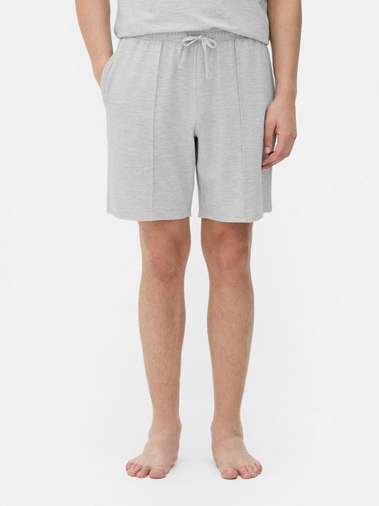 Textured Drawstring Shorts