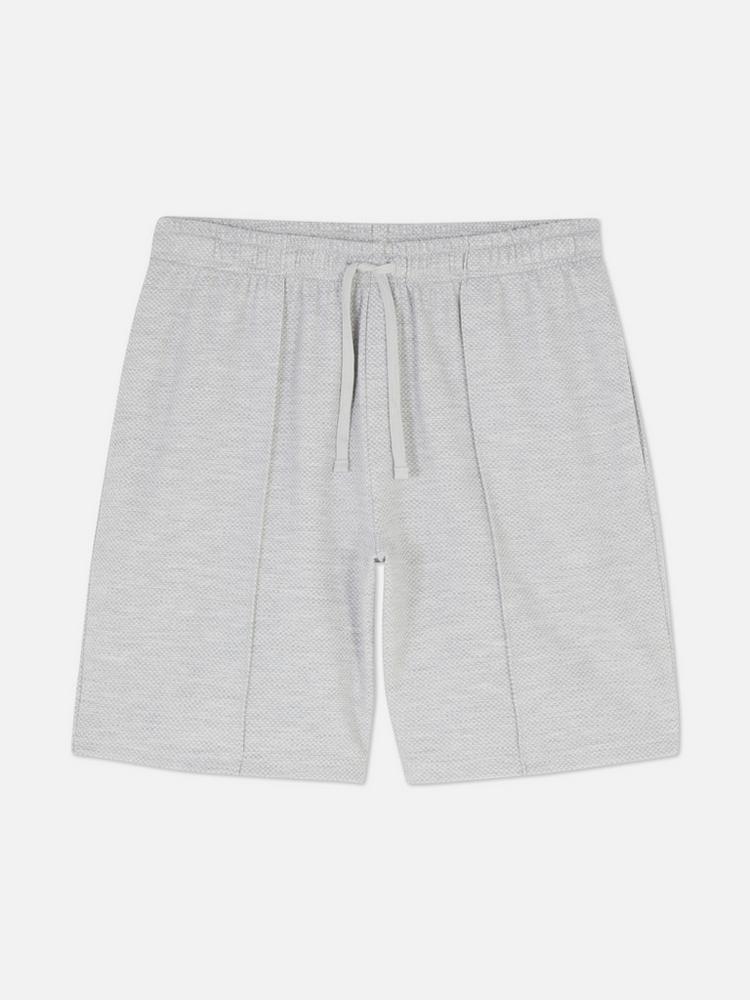Textured Drawstring Shorts