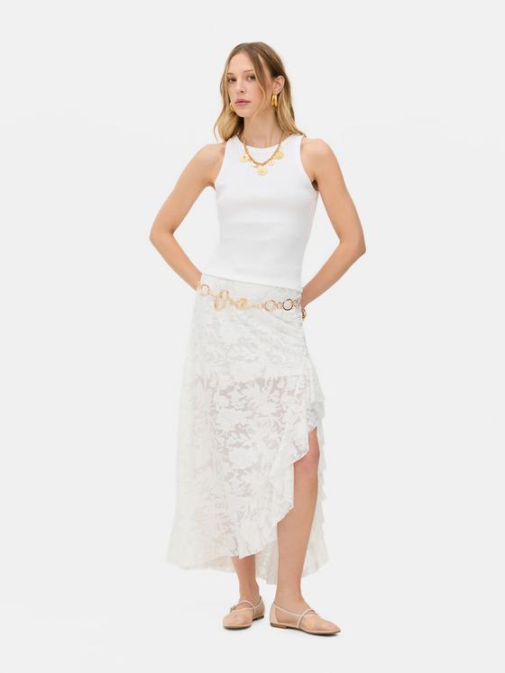 Rita Ora Ribbed Racer Vest