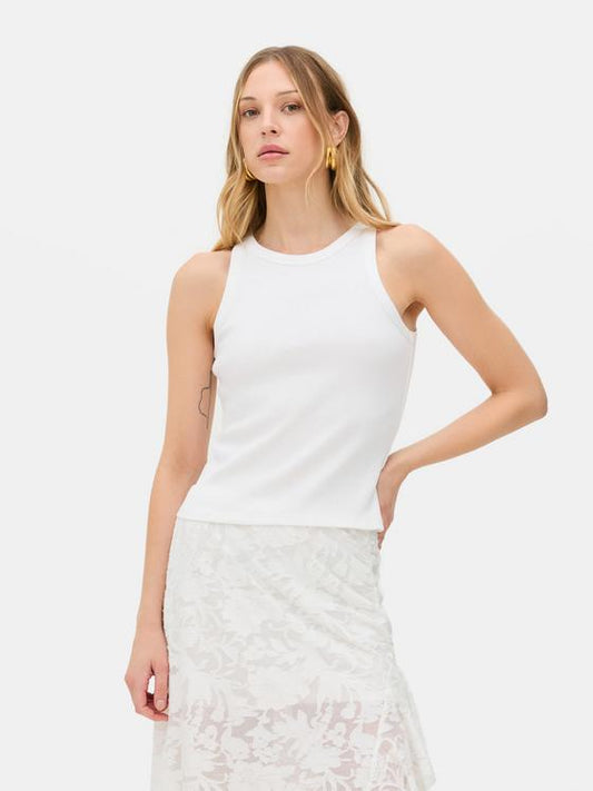 Rita Ora Ribbed Racer Vest