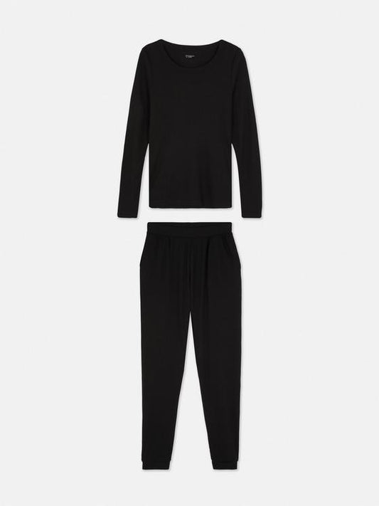 Jersey Long Sleeve Top and Joggers Pyjama Set