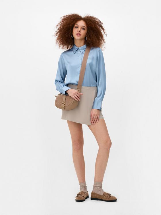 Long Sleeve Satin Shirt