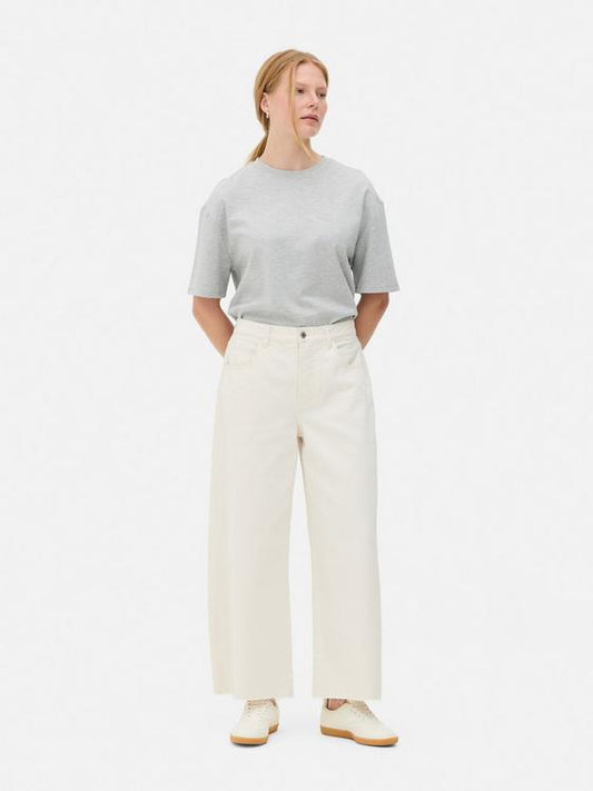 The Edit Cropped Straight Leg Denim Jeans