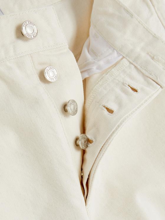 The Edit Cropped Straight Leg Denim Jeans