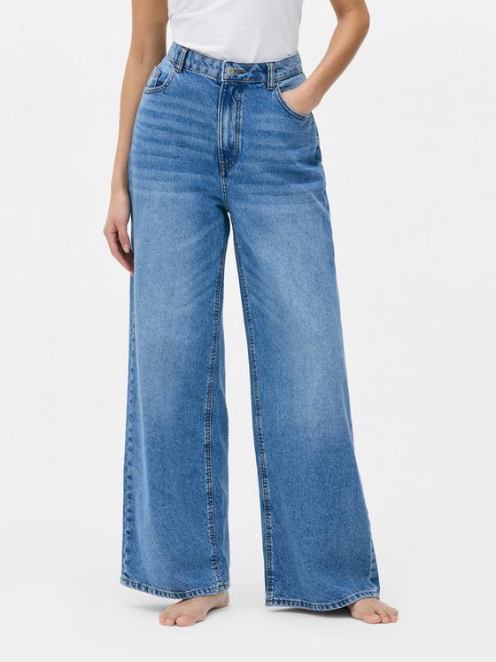 Paula Echevarría Wide Leg Denim Jeans